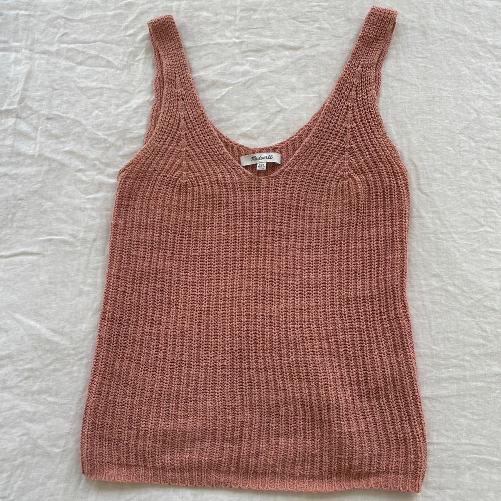 Madewell Pink Knit Tank Top Sz XXS